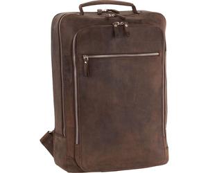 Leonhard Heyden Zaino Salisbury in pelle 42 cm Scomparto per laptop marrone