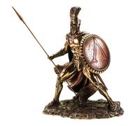 Leonida il re di Sparta (statua in bronzo fuso freddo e resina 33 cm / 13')