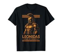 Leonida Re di Sparta Guerriero Appassionato di storia Maglietta