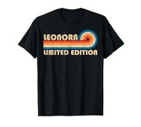 LEONORA Retro 70s 80s Sunset Stripe Maglietta