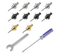 LEONTOOL 10 bottoni per cinghia per chitarra, set di chiusure per chitarra, chiusura a cinghia, chiusura a sgancio rapido, sistema di fissaggio per chitarra acustica elettrica, basso, ukulele