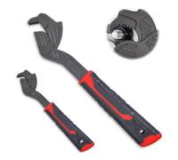 LEONTOOL 2 chiavi a tubo autoregolabili, 8 morsa a tubo da 12 pollici Micro 5 chiave per dadi da 9 a 43 mm, chiavi autobloccanti a 3 denti laterali per riparazioni idrauliche per biciclette auto