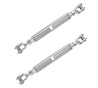 LEONTOOL 2 pz M12 1/2 "Fibbia rotante Tenditore ganascia e tendiganascia Kit porta anticedimento in acciaio inossidabile per filo cavo, tenda da sole e zip da cortile