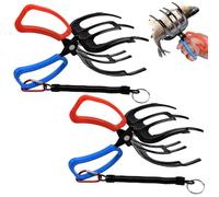 LEONTOOL 3 pinze per pesci artigli per la pesca, pinza da pesca leggera antiscivolo, pinza per il controllo dei pesci in metallo con cordino, pinza per pesci e granchi