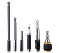 LEONTOOL 6 supporti magnetici per punte da 1/4 di pollice con gambo esagonale magnetico per punte da trapano, supporto flessibile per punte girevoli, per trapano elettrico, cacciavite elettrico
