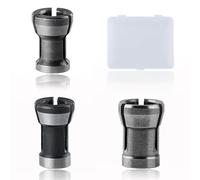 LEONTOOL Adattatore per pinza per smerigliatrice, 3 pezzi, 6 mm, 6,35 mm, 8 mm, mandrino per lavorazione del legno, incisione, taglio, intaglio