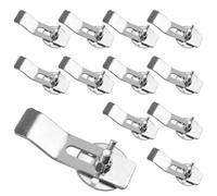 LEONTOOL Clip per lavello sottopiano, confezione da 12 staffe per lavello e kit di montaggio, morsetti di fissaggio per lavelli da cucina e bagno, kit di riparazione per installazione su piano di