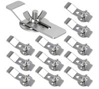 LEONTOOL Clip per lavello sottopiano, confezione da 12 staffe per lavello e kit di montaggio, morsetti di fissaggio per lavelli da cucina e bagno, kit di riparazione per installazione su piano di