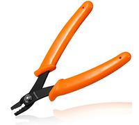 LEONTOOL Mini pinza crimpatrice per perline da 5 pollici strumenti per crimpare perline con ganascia piegata 3 tacche per gioielli strumento di crimpatura per perline da 2 mm e 3 mm