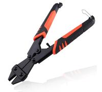 LEONTOOL Mini tagliabulloni, tagliabulloni da 20,3 cm resistenti con bordo potente forgiato, piccole tagliabulloni caricate a molla con impugnatura morbida antiscivolo, strumento per tagliare le viti