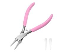 LEONTOOL Pinze per becchi rotondi in nylon, per gioielli, mini mascelle morbide coniche, punte di ricambio, per perline, fibbia, formatura di filo, hobby creativi