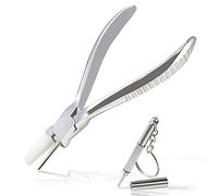 Leontool - Pinze per occhiali da vista a becco rotondo e piatto, in nylon, 15 cm