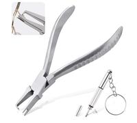 LEONTOOL Pinze per occhiali da vista, pinza a pressione per naselli da 15,2 cm, strumenti di regolazione per la rimozione del nasello caricato a molla, pinze ottiche in acciaio inossidabile, kit di