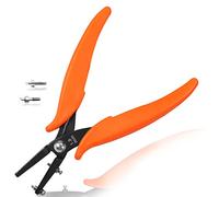 LEONTOOL Pinze per perforazione in metallo due perni di ricambio per la creazione di gioielli per creare fori puliti da 1,8 mm Strumento per gioielli con manici in PVC per lavori artigianali fai da te
