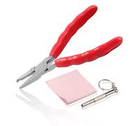 LEONTOOL Pinzetta per naso da 6 pollici Regolazione bracci per occhiali Telaio per occhiali Pinze per riparazione in acciaio inossidabile Cornici per utensili manuali Ottico Strumento di riparazione