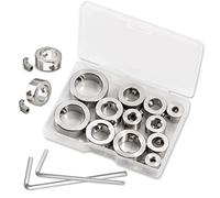 LEONTOOL Set di 12 punte da trapano da 3 a 16mm con collare di arresto di profondità in acciaio inossidabile 304 punte per trapano punte da trapano Set di collare per arresto Set di punte per trapano