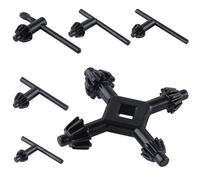 LEONTOOL Set di 6 chiavi per mandrino per trapano da 3/4", 5/8", 1/2", 3/8", 1/4", chiave per mandrino per trapano elettrico e chiave per mandrino di ricambio multifunzione per trapano elettrico