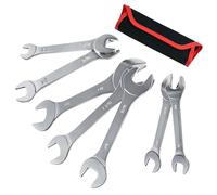 LEONTOOL Set di 7 chiavi a testa aperta super sottili SAE tra cui 3/8", 7/16", 1/2", 9/16", 5/8", 11/16", 3/4", 13/16", 7/8", 15/16", 15/16", 2.5" 5 cm. Set di chiavi inglesi sottili da 1/16", 1-1/8",