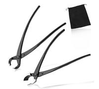 LEONTOOL Set di attrezzi per bonsai, frese concavi da 20,3 cm e tronchesi sferici da 20,3 cm, in acciaio al carbonio, kit per potatura e cura dei bonsai, con custodia resistente, kit per bonsai per
