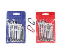 LeonTool Set di chiavi piccole SAE, 10 pezzi, in acciaio al carbonio, cromato