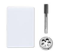 LEONTOOL Set di maschi e matrici UNEF da 1/2 "-28, HSS 1/2 x 28 UNEF, filettatura in acciaio ad alta velocità, con matrice rotonda per filettatura destra, kit per riparazione di dadi e bulloni