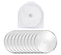 LEONTOOL SK5 - Lame rotanti da 60 mm, confezione da 10 lame rotanti di ricambio, per Fiskars, Olfa, Quilting, scrapbooking, cucito, artigianato, tessuto, carta, pelle, utensili da taglio