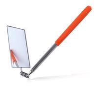 LEONTOOL Specchio telescopico per ispezione Automatica, Testa Girevole a 360°, Specchio Rettangolare da Meccanico, Specchio Estensibile Fino a 49,5 cm di Lunghezza, Specchio per ispezione su Un