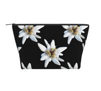 Leontopodium Edelweiss, Borsa da toilette Borsa per trucco Borsa per cosmetici Borsa da toilette da viaggio portatile
