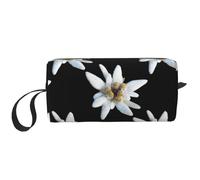 Leontopodium Edelweiss, Borsa per il trucco Borsa per cosmetici Borsa da toilette da viaggio portatile Borsa per trucco Organizer