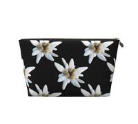 Leontopodium Edelweiss, Borsa per il trucco Borsa per cosmetici Borsa da toilette da viaggio portatile Borsa da toilette