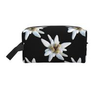 Leontopodium Edelweiss, Borsa per il trucco Borsa per cosmetici Borsa da viaggio portatile da viaggio Borsa per trucco Organizer