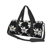 Leontopodium Edelweiss, Borsone da viaggio di grande capacità Borsa rotonda Borsa da viaggio sportiva Borsa da viaggio Borsa da fitness
