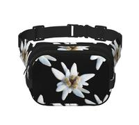 Leontopodium Edelweiss, Marsupio quadrato a doppio strato, borsa da viaggio, marsupio casual