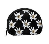 Leontopodium Edelweiss, piccola borsa portaoggetti per assorbenti igienici per il trucco, portamonete per cosmetici da donna