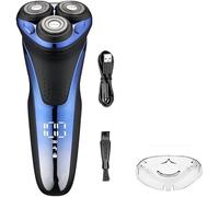 LEONYS Rasoi Elettrici for Uomini Calvi, Rasoio Elettrico Rasoio Professionale Impermeabile Regolabarba Rotante 3D Rasatura Galleggiante Elettrico Ricaricabile for Uomo