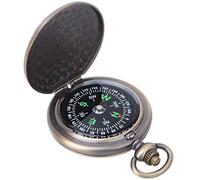 Leopacat Bussola Nautica Tascabile Portatile Impermeabile Vintage Bussola Nautical Anticata con Schermo Fluorescente per Navigazione Escursioni Campeggio Caccia e Attività All'Aperto