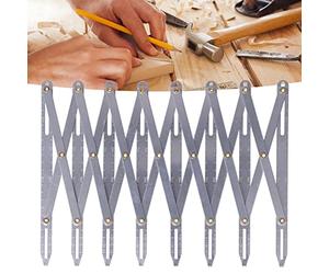 Leopacat Calibro di Cucitura Espandibile,Calibro da Cucito Alluminio Lunghezza Regolabile Strumento di Marcatura di Misurazione Equidistante per Bottoni,Ganci,Pieghe della Gonna Cucire Fai da Te