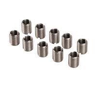 Leopacat Inserti Filettati Set,Interno M10*1.5 Esterno M12*1.75 Lungo 15 mm Conversione Filo Strumento Kit Acciaio Inossadabile Fastener Bussole Vite per Inserto Riparazione Dado Foro Inferiore10.5mm