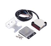 Leopacat Interruttore Fotoelettrico Riflettente, E3JK-R4M1 Interruttore Sensore AC 90-250V 3A per Interruttore Elettrico Interruttore Luce Scale e Sensore Allarme Porta Garage Automatico