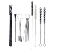 Leopacat Kit di Pulizia per Pistola a Spruzzo, Multiuso Kit di Pulizia per Strumenti a Spruzzo per Aerografo Manuali Accessori con Spazzola per Tubo, Ago Precisione, Spazzola per Rimuovere Polvere