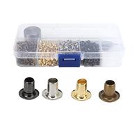 Leopacat Strumenti Per Occhielli, Occhielli di Metallo Regolazione Set Con Strumenti Installazione Scatola per Telone Impermeabili Tenda Scarpe Borse Cinture Fibbie Fai Da Te Artigianato 4 Colori