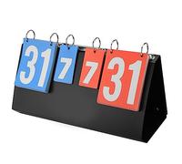 Leopacat Tabellone Segnapunti Sportivo, 4 Cifre Portatili Tabella Segnapunti a Flip Competizioni Sportive Scoreboard per Pallacanestro Badminton Tennistavolo Pallavolo Calcio Boxe