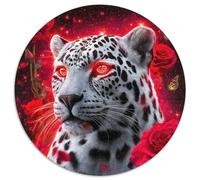 Leopard 1000 Pezzi Jigsaw Animal Puzzle Rotondo Per Lei O Lui Regalo Arte Ecofriendly 1000pcs (67.5x67.5cm)