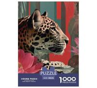 Leopard 1000 Pezzi Puzzle Gioco Di Famiglia Classico Animal Jigsaw Puzzles Bellissima Decorazione Puzzle Per Regali Di Viaggio, Presente 38x26cm/1000pcs