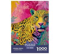 Leopard 1000 Pezzi Puzzle Gioco Di Famiglia Classico Animal Jigsaw Puzzles Gioco Di Sfida Unica Per Adulti E Bambini 38x26cm/1000pcs