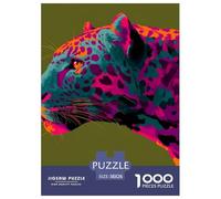 Leopard 1000 Pezzi Puzzle Gioco Di Famiglia Classico Animal Jigsaw Puzzles Gioco Di Sfida Unica Per Regali Di Viaggio, Presente 38x26cm/1000pcs