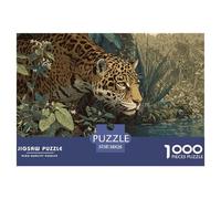 Leopard 1000 Pezzi Puzzle Gioco Di Famiglia Creativo Animal Jigsaw Puzzles Bellissima Decorazione Puzzle Per Regali Di Viaggio, Presente 38x26cm/1000pcs