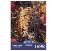 Leopard 1000 Pezzi Puzzle Gioco Educativo Creativo Animal Jigsaw Puzzles Bellissima Decorazione Puzzle Per Adulti E Bambini 38x26cm/1000pcs