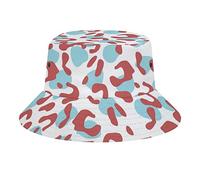 Leopard-2 Cappello Pescatore Protezione UV Cappellino Pescatore Stampa Bucket Hat per Uomo Escursionismo Vacanze