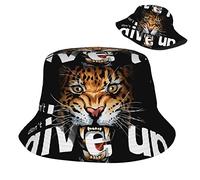 Leopard Cool Unisex Cappelli A Secchiello Classico Cappelli Estivo Leggero Bucket Hat per All'Aperto Viaggi Campeggio Pesca